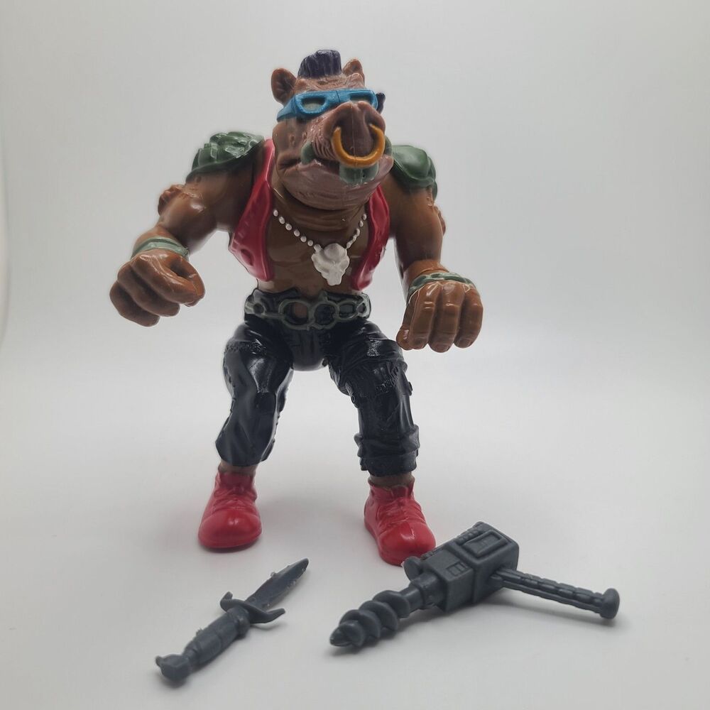 1988 Playmates TMNT Ninja Turtles Bebop Action Figure Assessories READ